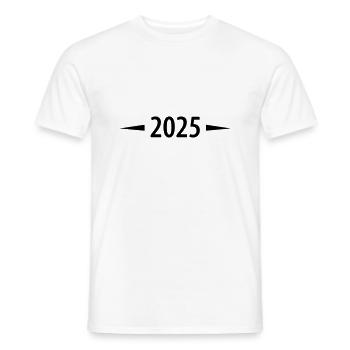 2025 - Männer T-Shirt - Weiß - Vorne - AI Model Male 178 dark (178cm)