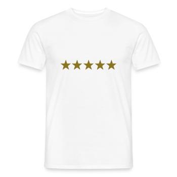 stars - T-shirt homme - blanc - Devant - AI Model Male 178 dark (178cm)