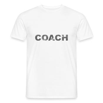 Coach Trainer Training - Men's T-Shirt - white - Front - AI Model Male 178 dark (178cm)