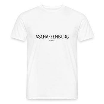 Aschaffenburg - Männer T-Shirt - Weiß - Vorne - AI Model Male 178 dark (178cm)