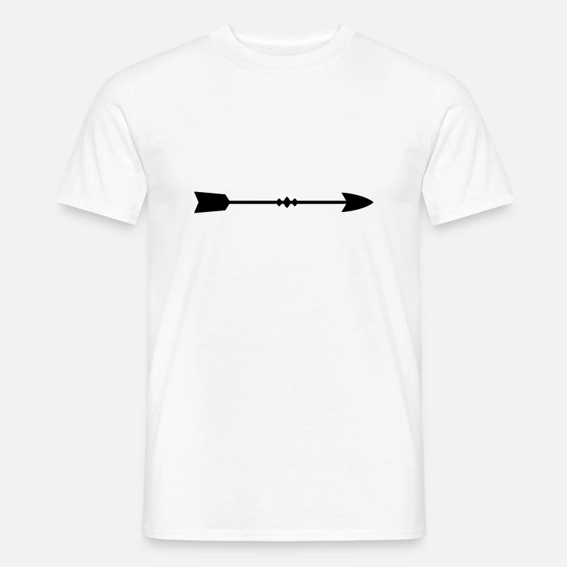 Pfeil - Männer T-Shirt - Weiß