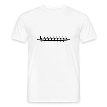 Boat Rowboat Canoe Canoe Rowers Rowing Kayak - Men's T-Shirt - white - Front - AI Model Male 178 dark (178cm)