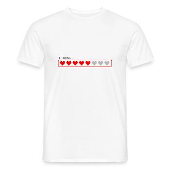 Loading Heart - T-shirt homme - blanc - Devant - AI Model Male 178 dark (178cm)