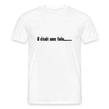 il était une fois - T-shirt homme - blanc - Devant - AI Model Male 178 dark (178cm)