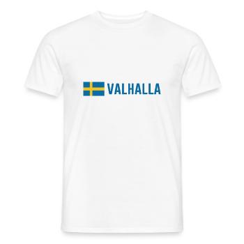 Valhalla Wikinger Schweden Sverige walhalla - Männer T-Shirt - Weiß - Vorne - AI Model Male 178 dark (178cm)