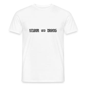 Sturm und Drang - Men's T-Shirt - white - Front - AI Model Male 178 dark (178cm)