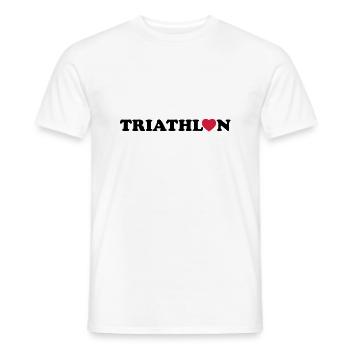 triathlon - T-shirt homme - blanc - Devant - AI Model Male 178 dark (178cm)