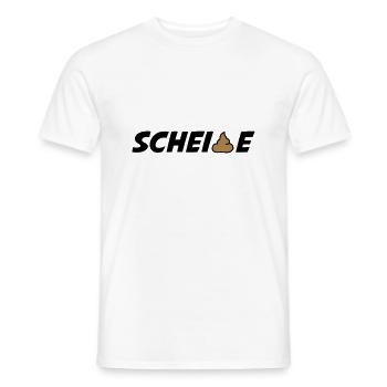 scheisse - Männer T-Shirt - Weiß - Vorne - AI Model Male 178 dark (178cm)
