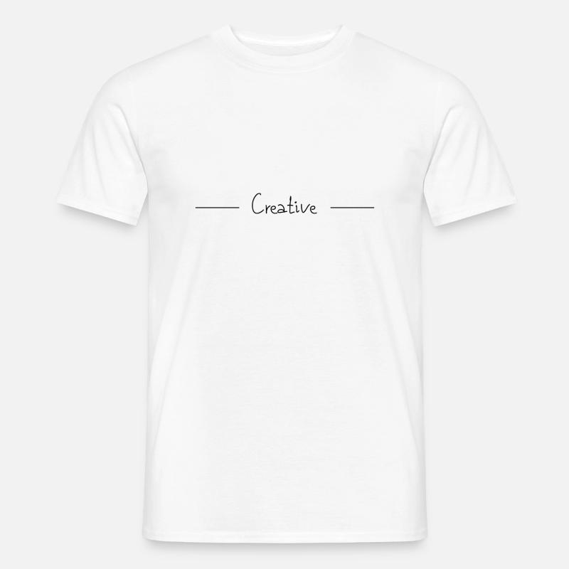 Creative - Männer T-Shirt - Weiß