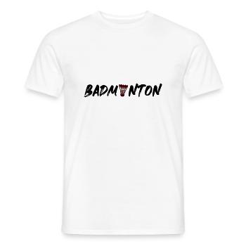 federball Badminton symbol - Männer T-Shirt - Weiß - Vorne - AI Model Male 178 dark (178cm)
