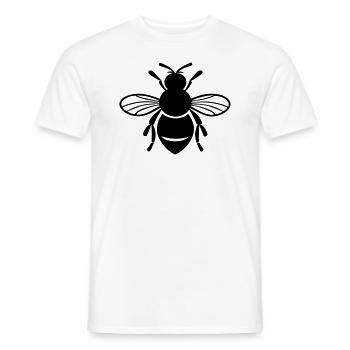 Biene - Männer T-Shirt - Weiß - Vorne - AI Model Male 178 dark (178cm)