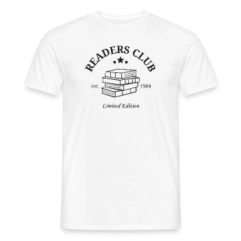 Readers Club Est 1984 Limited Edition Vintage - Men's T-Shirt - white - Front - AI Model Male 178 dark (178cm)