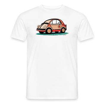 Pink Car - Men's T-Shirt - white - Front - AI Model Male 178 dark (178cm)