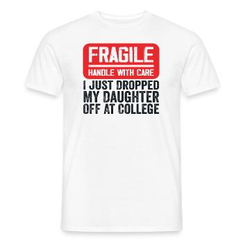 I Just Dropped My Daughter Off At College - T-shirt homme - blanc - Devant - AI Model Male 178 dark (178cm)
