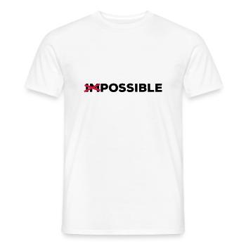 Possible possible feasible solution - Men's T-Shirt - white - Front - AI Model Male 178 dark (178cm)