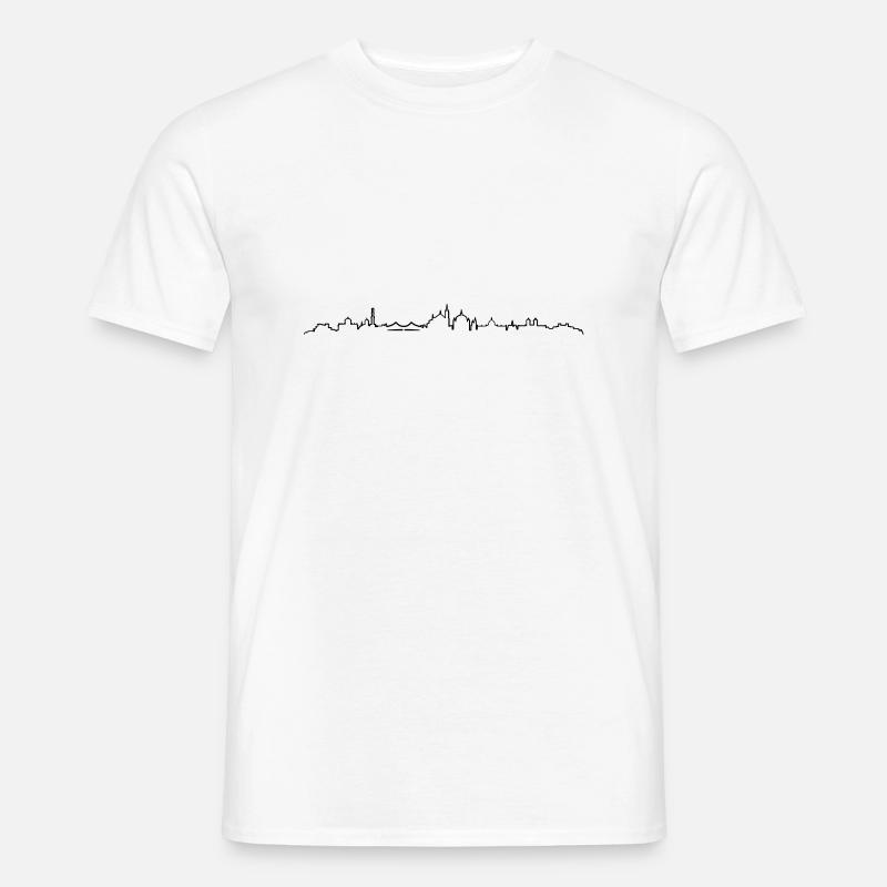Skyline - Potsdam - Männer T-Shirt - Weiß