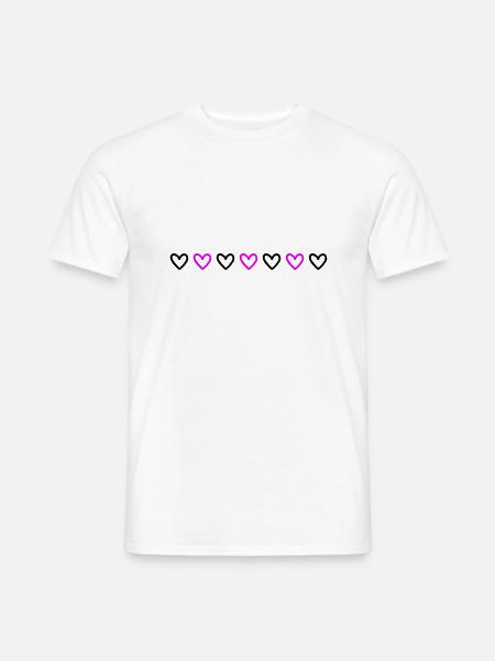 Heart Line - Men's T-Shirt - white