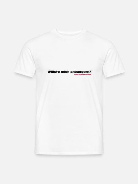 Anbaggern - Männer T-Shirt - Weiß