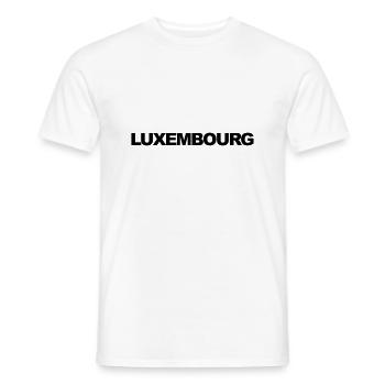 Luxembourg cadeau anniversaire noel - T-shirt homme - blanc - Devant - AI Model Male 178 dark (178cm)