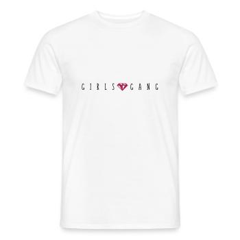 girls gang diamond - Männer T-Shirt - Weiß - Vorne - AI Model Male 178 dark (178cm)