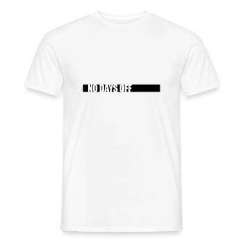 pas de jours de congé devis - T-shirt homme - blanc - Devant - AI Model Male 178 dark (178cm)
