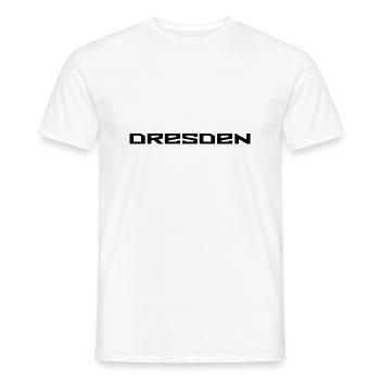 Dresden Slogan - Deutschland - Germany - Männer T-Shirt - Weiß - Vorne - AI Model Male 178 dark (178cm)