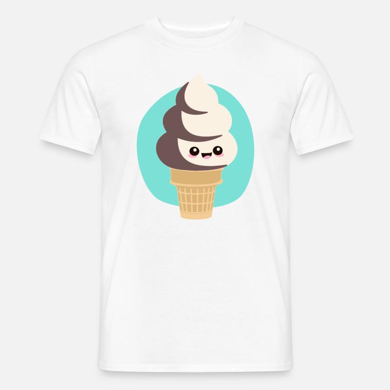 süßes Softeis Sommer Kawaii - Männer T-Shirt - Weiß