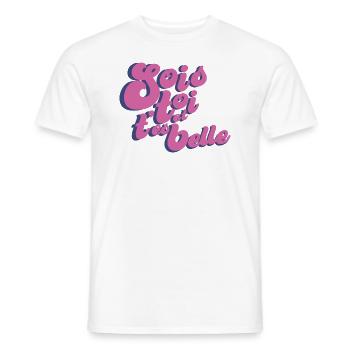 sois toi - T-shirt homme - blanc - Devant - AI Model Male 178 dark (178cm)