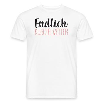 Herbst- Endlich Kuschelwetter Geschenk - Männer T-Shirt - Weiß - Vorne - AI Model Male 178 dark (178cm)