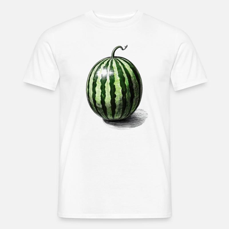 Wassermelone - Männer T-Shirt - Weiß