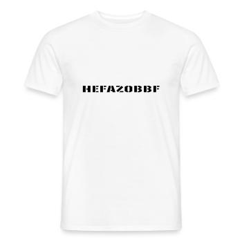 fellforst_hefazobbf - Männer T-Shirt - Weiß - Vorne - AI Model Male 178 dark (178cm)