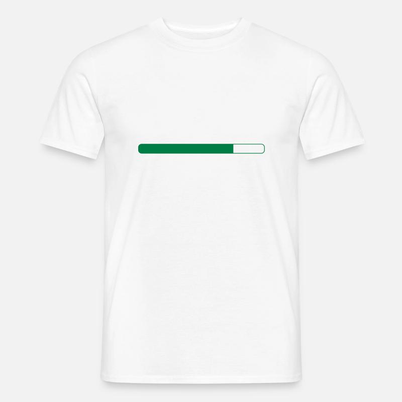 Loading, Download - Männer T-Shirt - Weiß