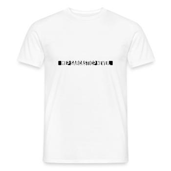 me sarcastic never quote - Men's T-Shirt - white - Front - AI Model Male 178 dark (178cm)