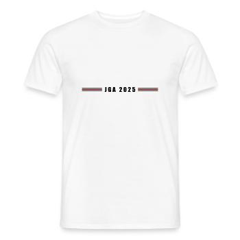 Jga 2025 - Männer T-Shirt - Weiß - Vorne - AI Model Male 178 dark (178cm)