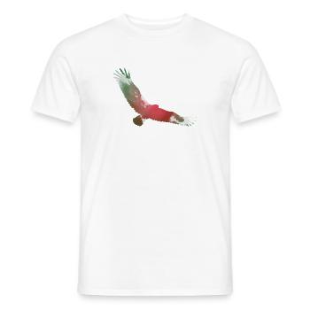 Silhouette Trippy Eagle Magique - T-shirt homme - blanc - Devant - AI Model Male 178 dark (178cm)