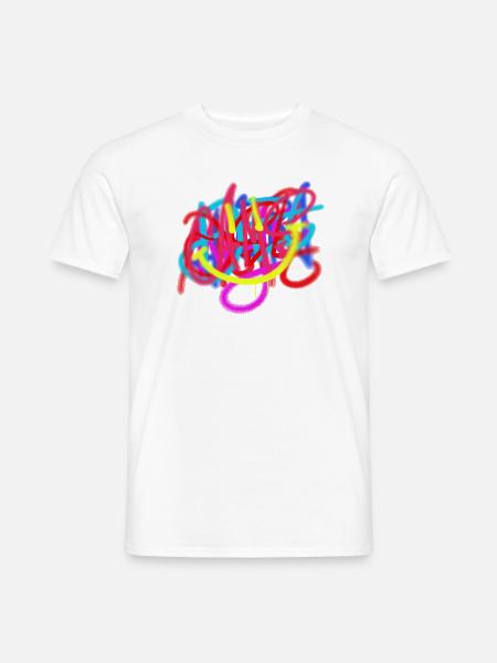 Original Graffiti-Tag-Kunst - Männer T-Shirt - Weiß