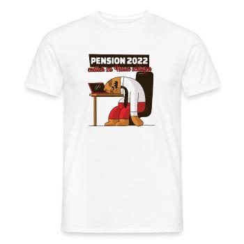 Pension 2022 - Pensionierung 2022 - Männer T-Shirt - Weiß - Vorne - AI Model Male 178 dark (178cm)