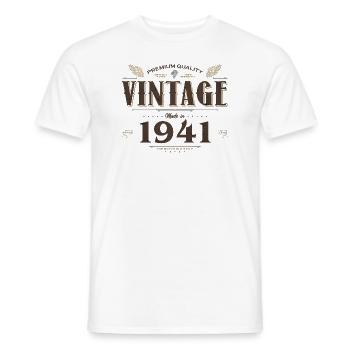 83 Jahre alter Jahrgang 1941 Limitierte Auflage 83. - Männer T-Shirt - Weiß - Vorne - AI Model Male 178 dark (178cm)