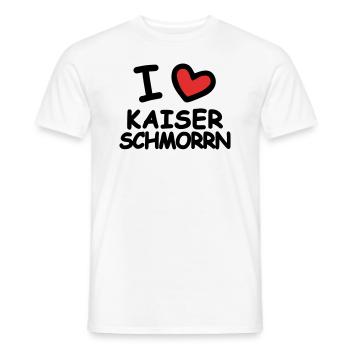I Love Kaiserschmorrn - Men's T-Shirt - white - Front - AI Model Male 178 dark (178cm)