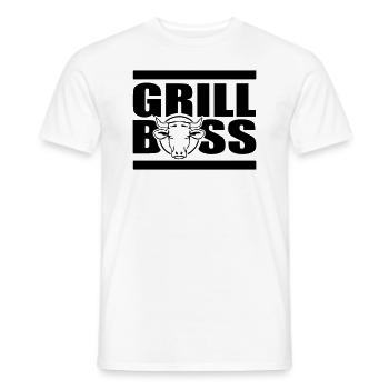 grill - Männer T-Shirt - Weiß - Vorne - AI Model Male 178 dark (178cm)