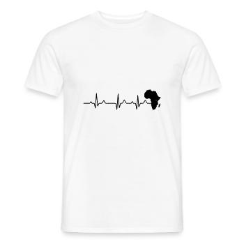 Afrique - T-shirt homme - blanc - Devant - AI Model Male 178 dark (178cm)