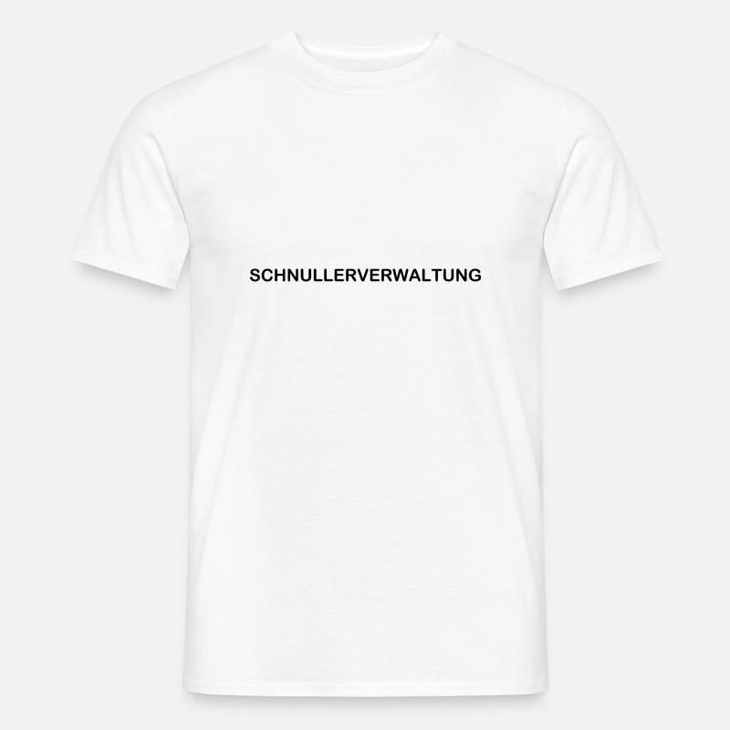 schnullerverwaltung - Männer T-Shirt - Weiß