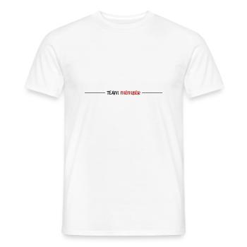 Team Mitglied - Männer T-Shirt - Weiß - Vorne - AI Model Male 178 dark (178cm)