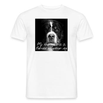 Bernese Mountain Dog - Men's T-Shirt - white - Front - AI Model Male 178 dark (178cm)