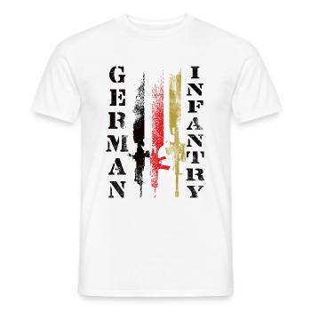 Deutsche Infanterie - Männer T-Shirt - Weiß - Vorne - AI Model Male 178 dark (178cm)