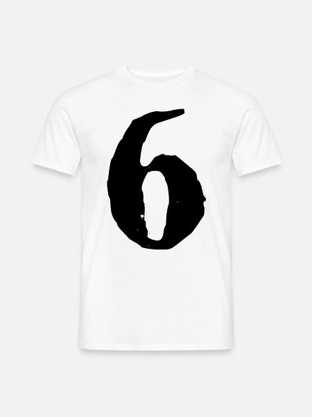 Maillot numéro 6 - T-shirt homme - blanc
