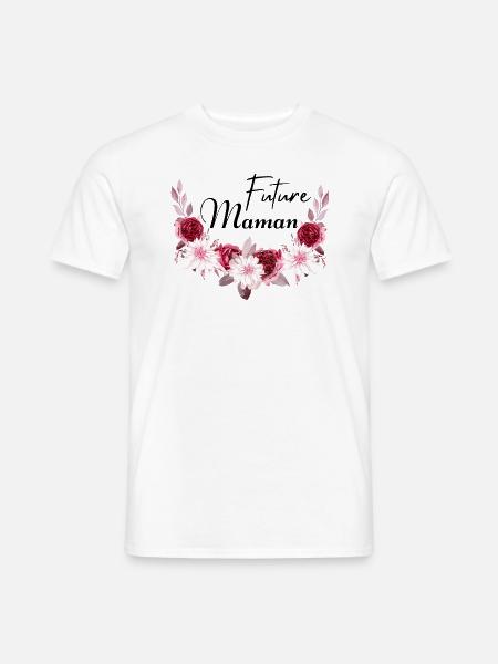 future maman idée cadeau - T-shirt homme - blanc
