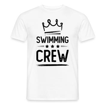 Équipage de natation - T-shirt homme - blanc - Devant - AI Model Male 178 dark (178cm)