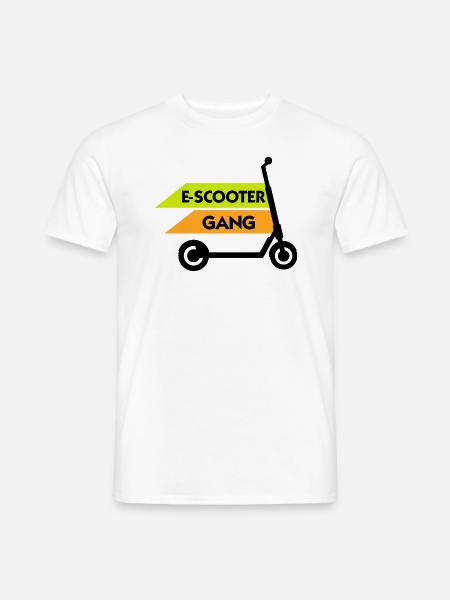 E-Scooter Scooter - Men's T-Shirt - white