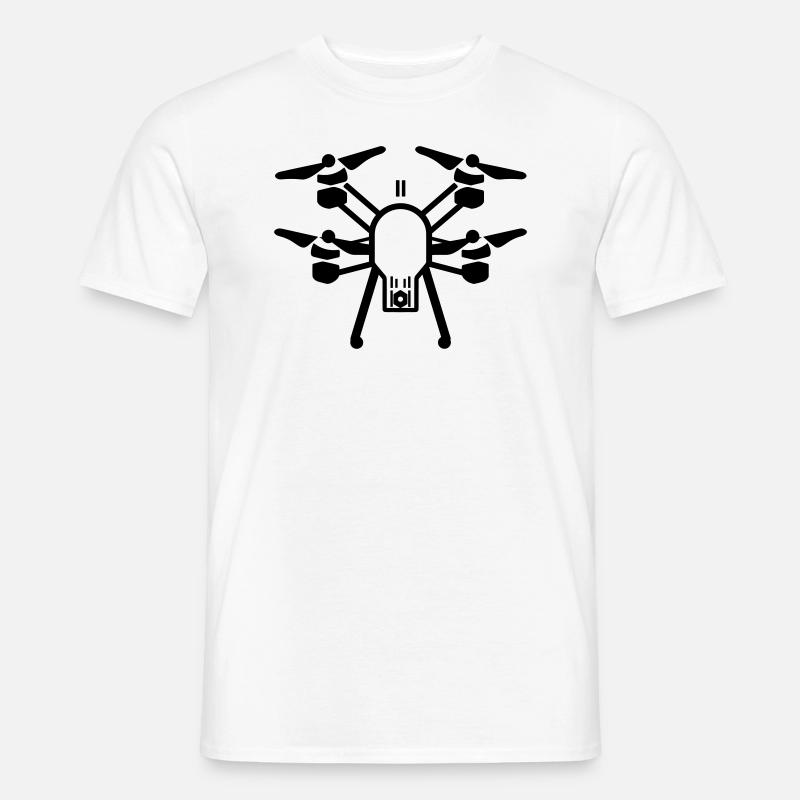 Drohne - Männer T-Shirt - Weiß